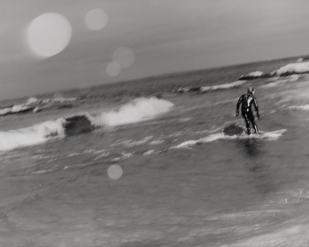 Black and white fine art photography of Surfer Dan taken by Lyndon French. 
