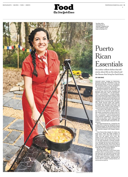Portrait of a woman cooking over a fire pit, shot by Lauren V. Allen for an article in the New York Times