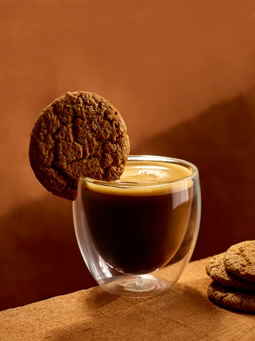 Ginger coffee with biscuit shot by Dhanraj Emanuel