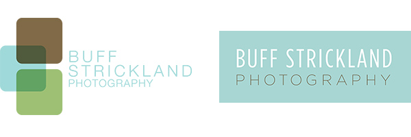 Photographer Buff Strickland’s old logo (left) and new logo (right)