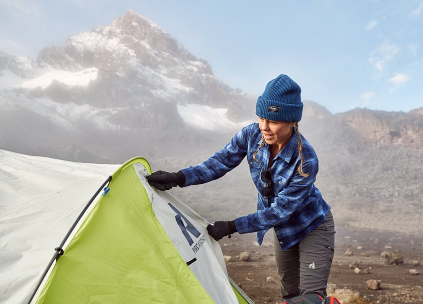 Photographer Andrew Maguire for Eddie Bauer Mandy Moore Lynsey Dyer Mt Kilimanjaro Shoot