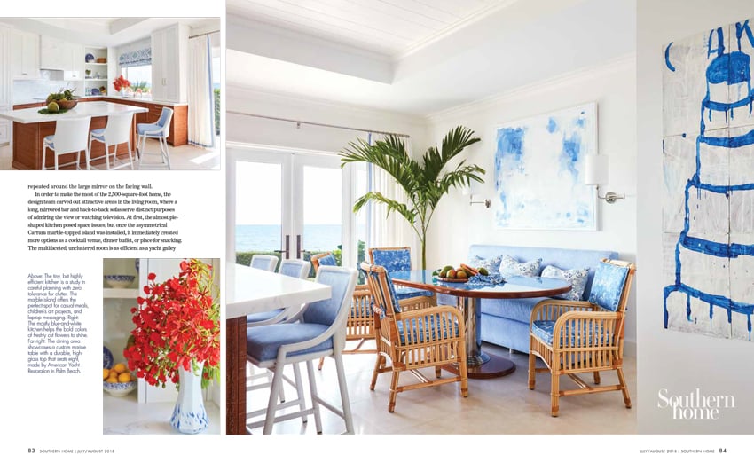 Tear sheet of the cover of Southern Home Magazine photographed by Carmel Brantley 