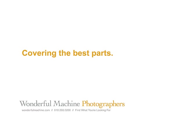 Wonderful Machine promo with tagline 'covering the best parts'