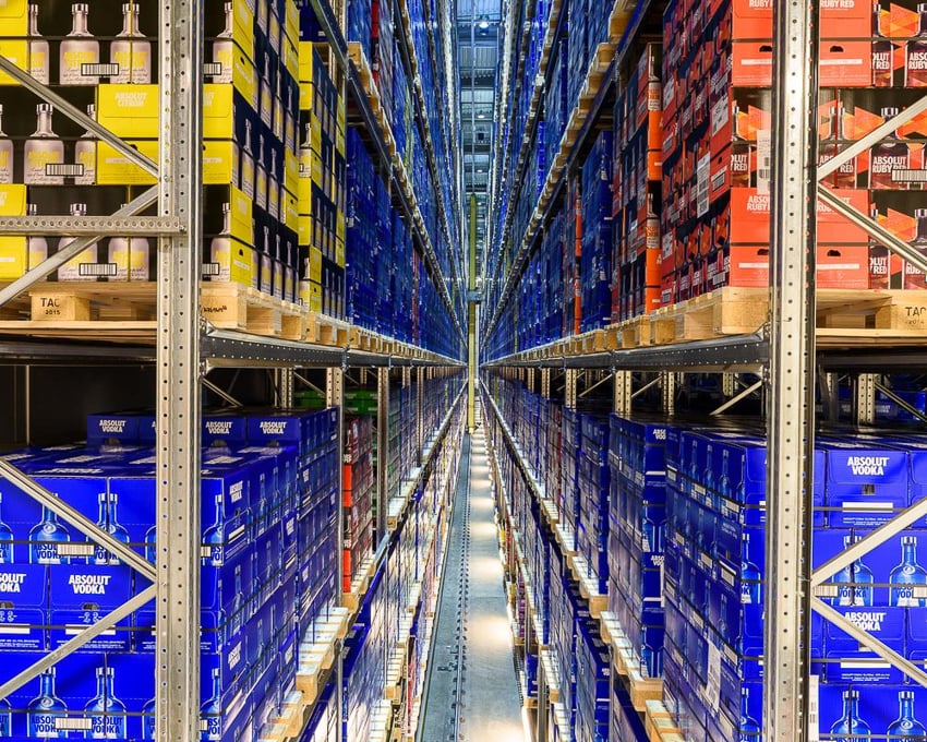 image of the storage warehouse at the Pernod-Ricard Absolut Vodka Distillery by Alastair Philip Wiper