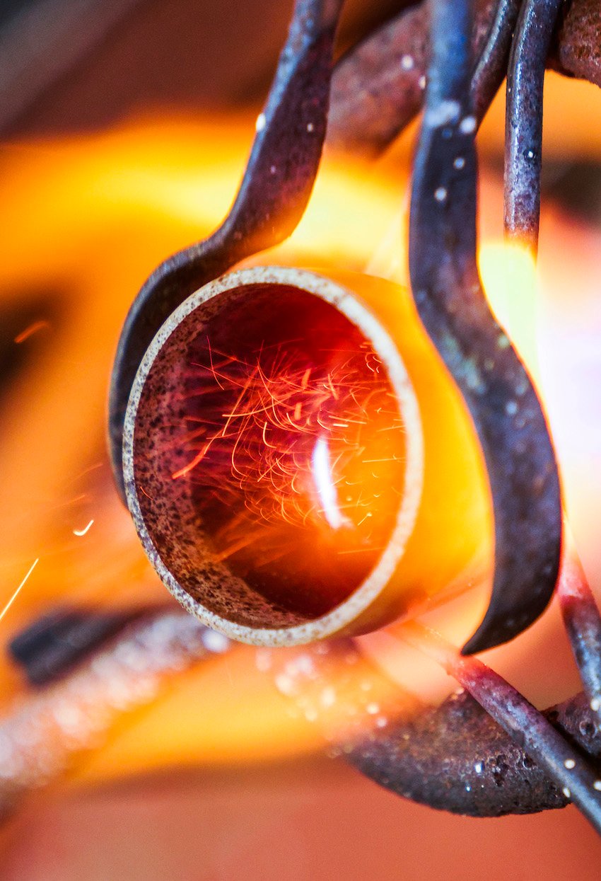 close up image of Hot Melting Metal