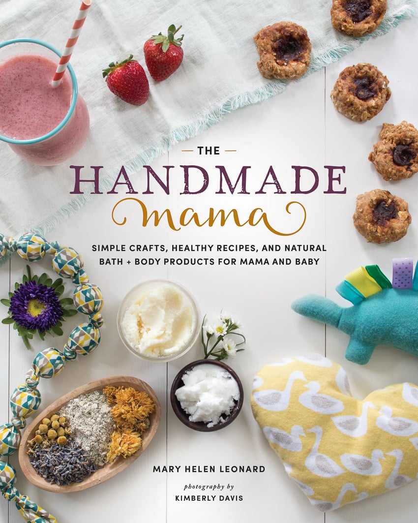 The cover of The Handmade Mama book photographed by Kimberly Davis