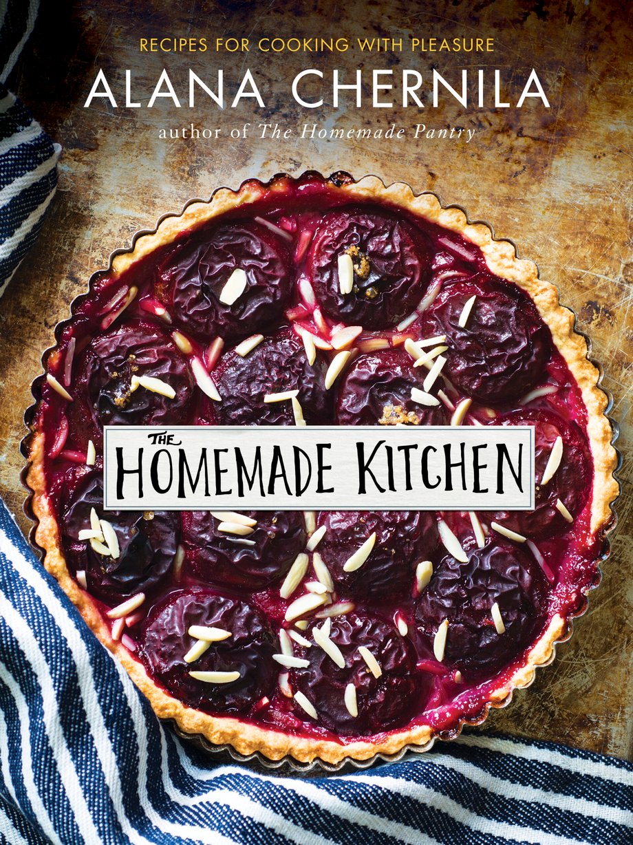 The cover of The Homemade Kitchen by Alana Chernila, spotlighting a  freshly baked pie, image by Jennifer May