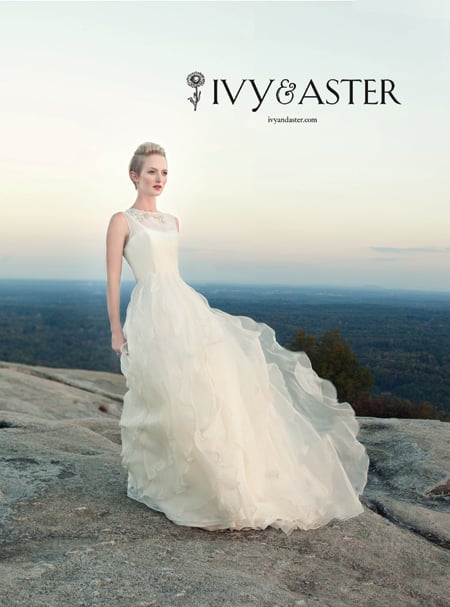 Photo of a woman in a wedding gown for Ivy & Aster by Atlanta-based fashion photographer Jamie Hopper