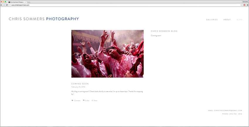 The new blog, made as easy as possible thanks to Squarespace