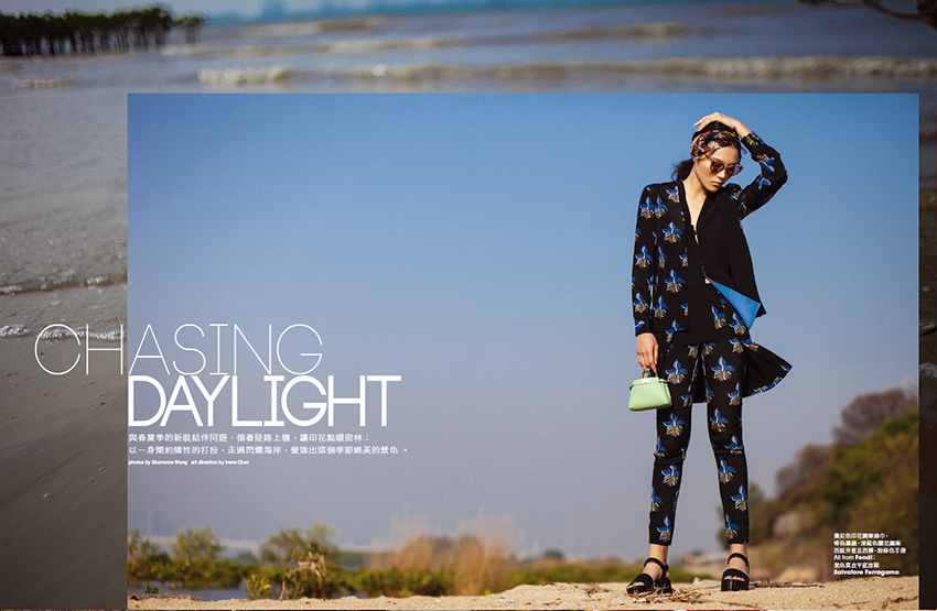 Tearsheet from fashion and advertising photographer Shavonne Wong.