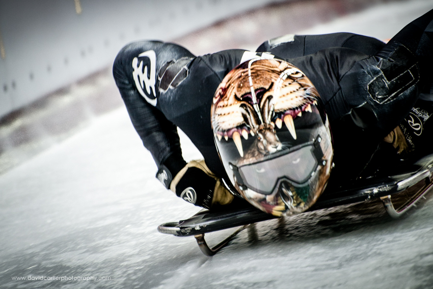 Winter Olympics Skeleton athlete photo by David Carlier