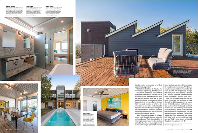 Tearsheets from Dallas, Texas-based commercial and architectural photographer Wade Griffith.