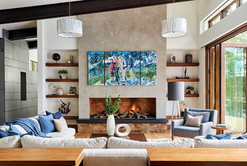 David Patterson captures a luxurious, light-filled living room for Luxe Magazine 