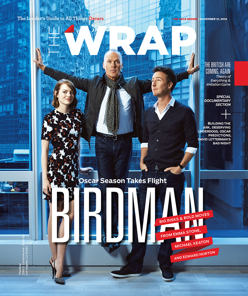 New York City-based celebrity photographer Stephanie Diani's cover of The Wrap magazine.