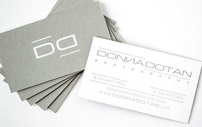 Donna Dotan's business cards.