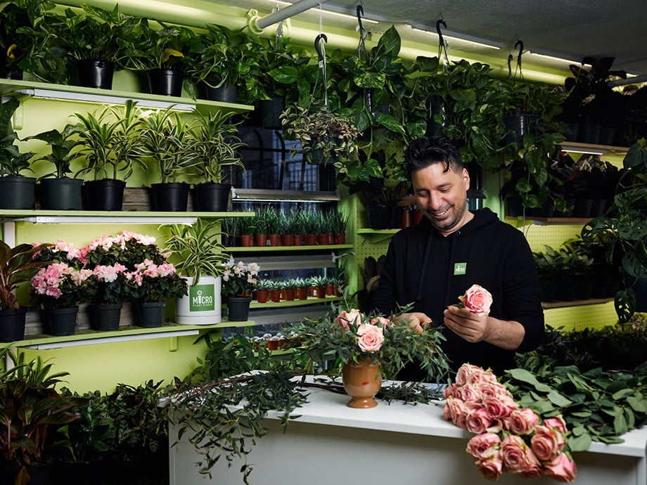 Doug Levys photo of a florist for Vistaprint