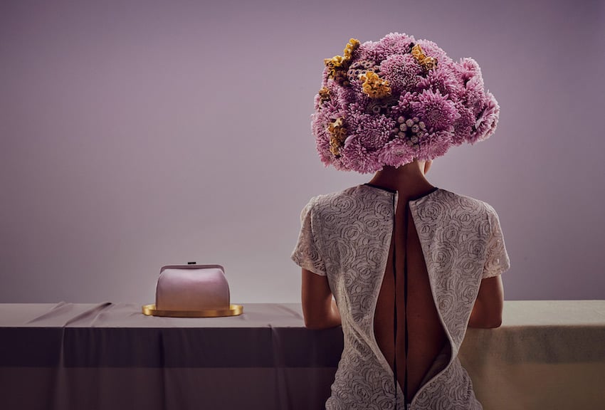 Photo from handbag shoot that inspired Gavin Goodman's Flowerheads project.