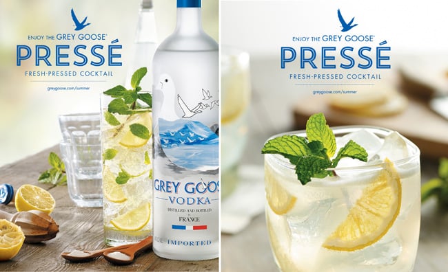 Presse Grey Goose vodka cocktail