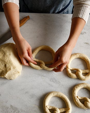 Making pretzels photographed by Jason Varney