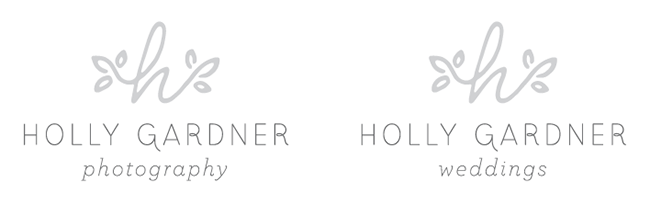  logo mockup with flower silhouette for Holly's wedding photography site 