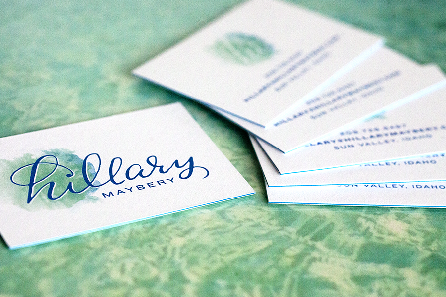 Photographer Hillary Maybery's new business cards.