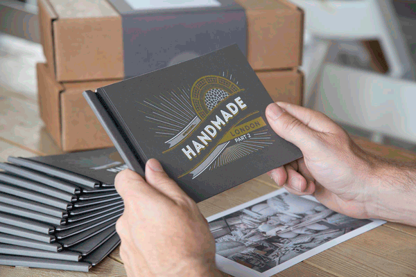 gif of handmade limited edition books shot by Julian Love