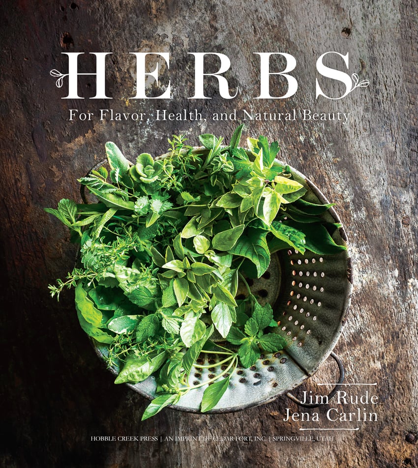 Photographer Jena Carlin's cookbook cover for Herbs