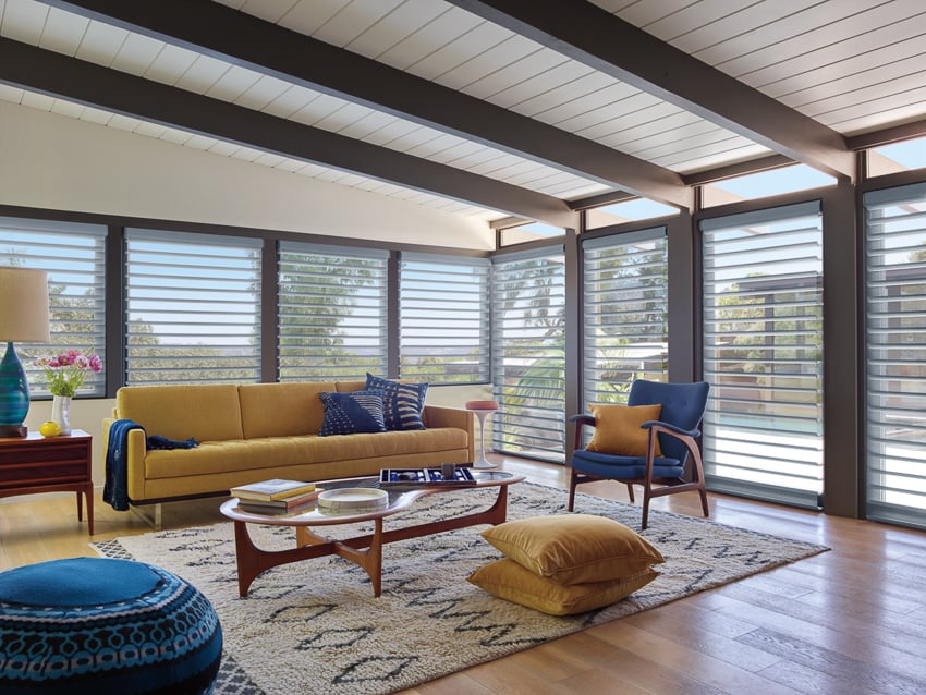 Hunter Douglas window shades as photographed by Lincoln Barbour