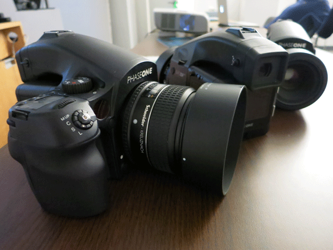 Closeup of PhaseOne camera