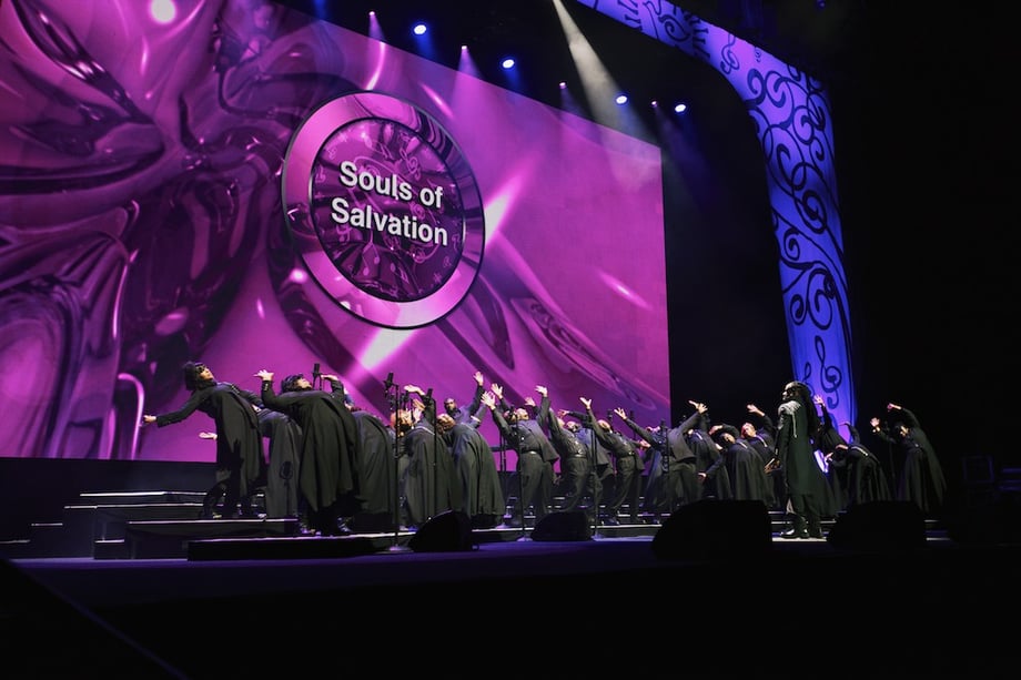 Photograph by David W. Johnson of the Souls of Salvation choir