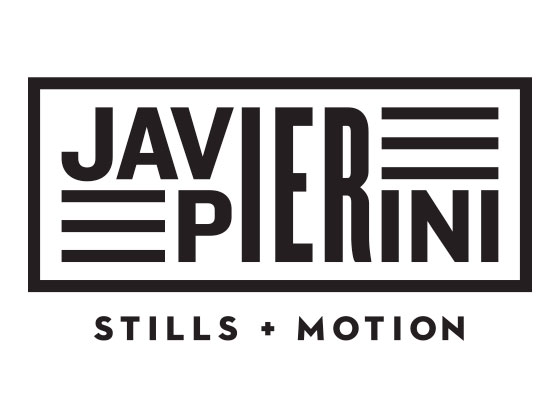Javier Pierni logo option with lines and box