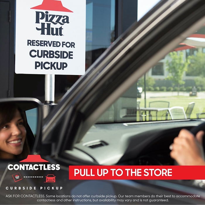 Jami Clayman Pizza Hut shot of woman in car waiting for order