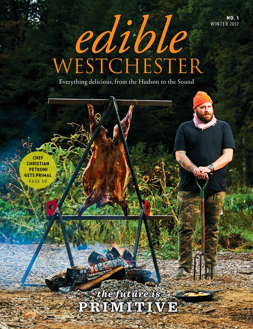 Jennifer May shoots Chef Christian Petroni for Edible West Chester cover page