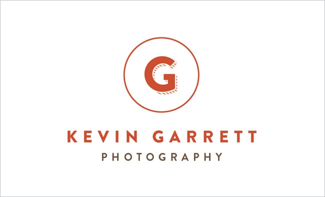 Kevin Garrett logo example of G in a circle