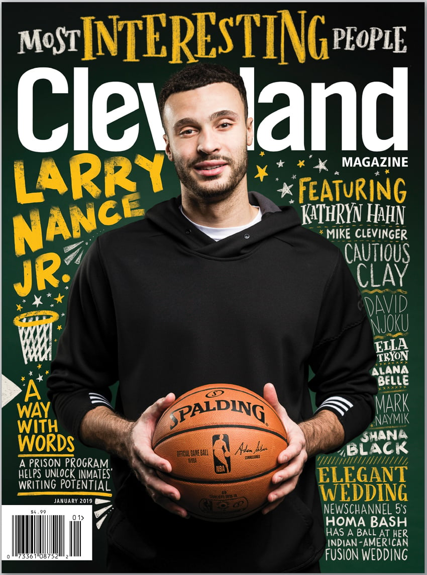 Cleveland Cavalier Larry Nance Jr. photographed by Angelo Merendino for Cleveland Magazine