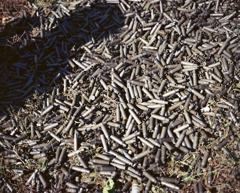 Pile of shotgun shells shot by Nashville, Tenn.-based lifestyle photographer, Hollis Bennett