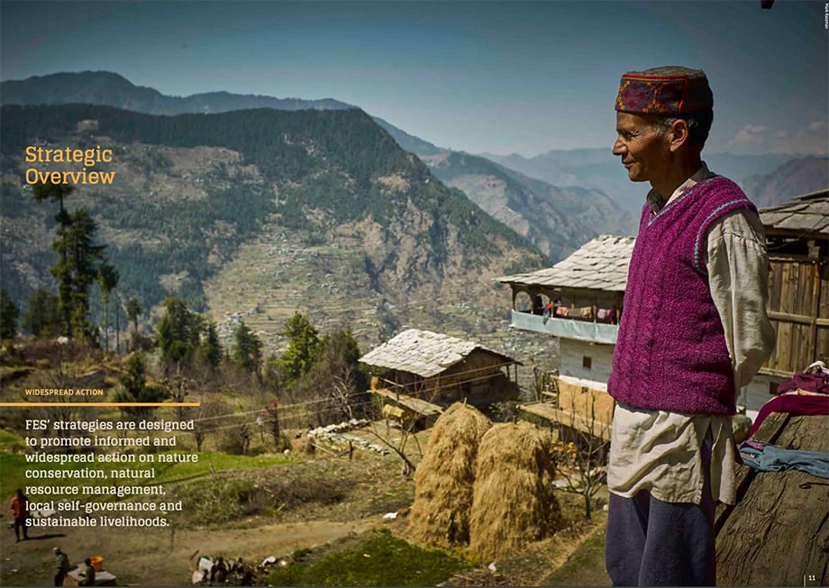 Mark Katzman’s Real and Raw Travels through India for FES - Tearsheet from FES' annual report. 