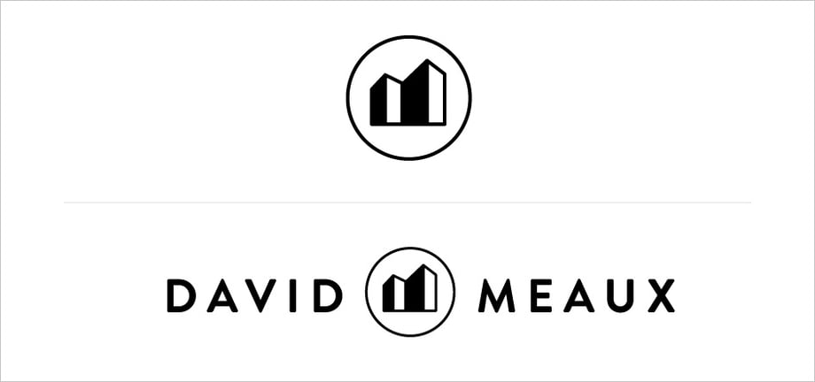 Another variation of the final logo design for David Meaux Photography