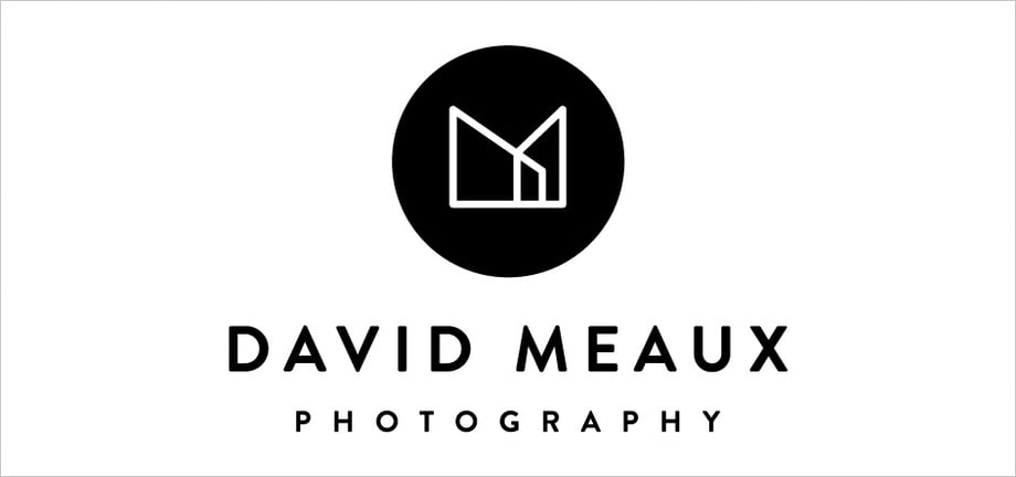 Sample from the second round of updated wordmark designs for David Meaux Photography
