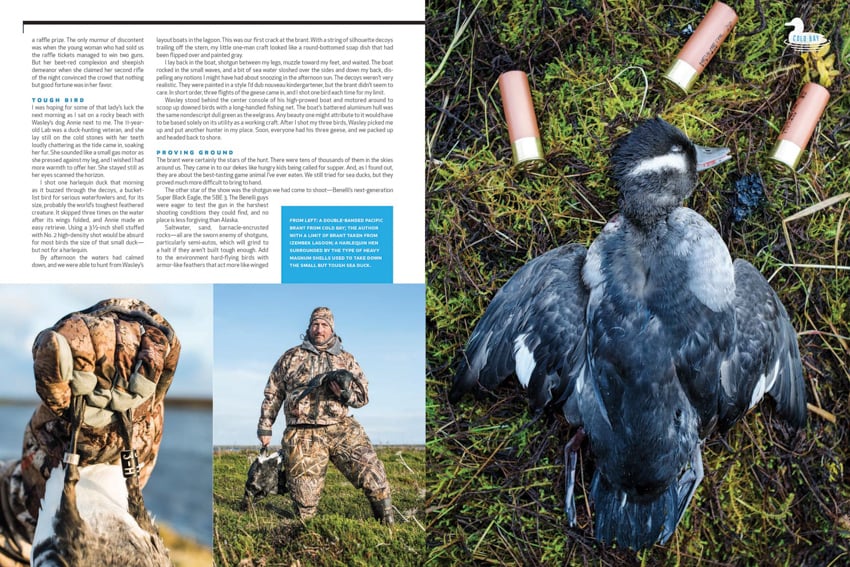 Man gunning for geese and ducks in a remote aleutian outpost shot by photographer Matt Nager.
