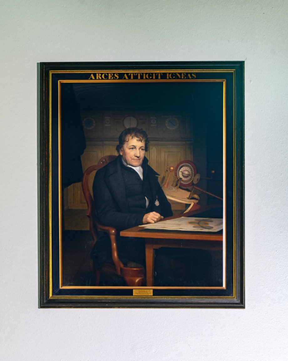 Alastair Philip Wiper's photo of the portrait of Eise Eisinga inside the planetarium