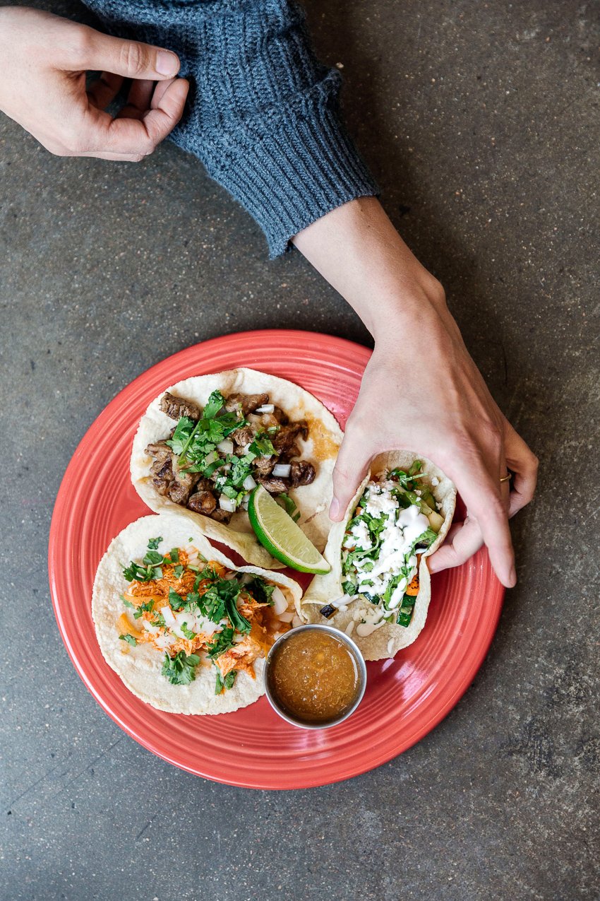 Rebecca Stumpf's shot of plated tacos