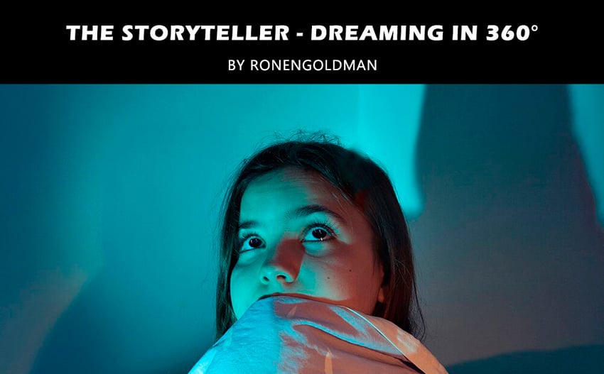 The storyteller, ronan goldman, little girl, blue, blanket, scary story