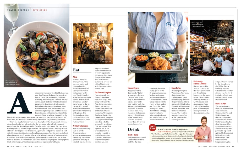 Tearsheets from travel, food & lifestyle photographer Stephen DeVries.