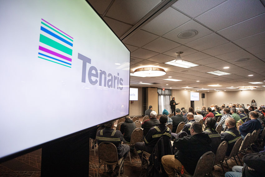 Scott Gable captures a image for Tenaris from the CEO meet and greet in Pittsburgh