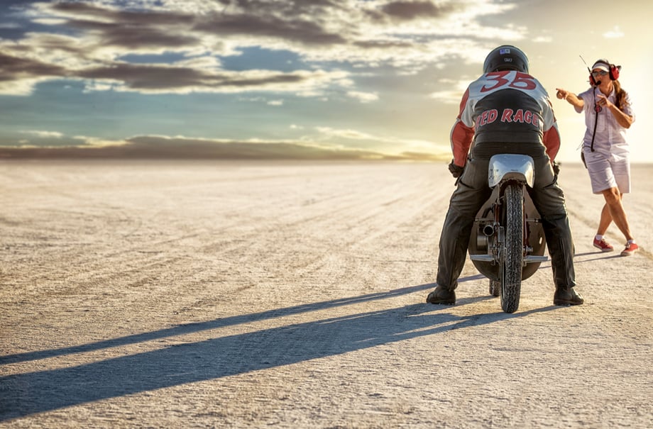 Cleveland-based commercial and fine art photographer Keith Berr created a series based around speed racing in Utah's Bonneville Salt Flats.