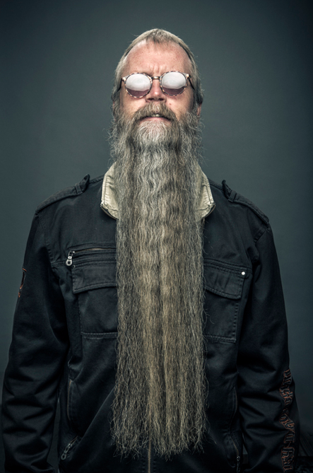 Little Rock, Ark.-based editorial and commercial photographer Rett Peek photographed contestants of a beard competition.