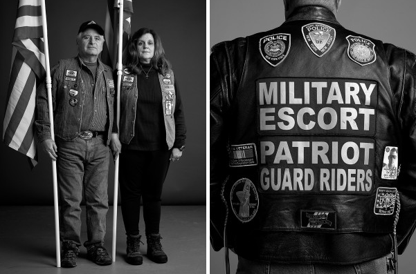 New York-based editorial and advertising photographer Rick Wenner created a series of portraits honoring the Patriot Guard Riders of New York.