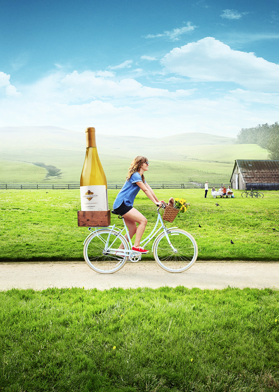 San Francisco-based commercial photographer Matt Sartain shot an ad campaign for winery Kendall Jackson.