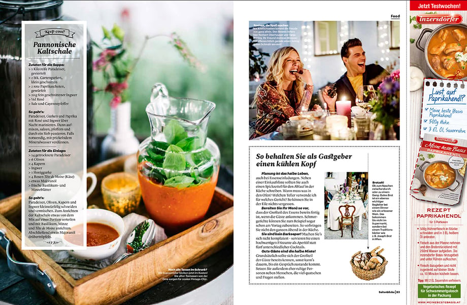 Tearsheet from Vienna based portrait and lifestyle photographer Stefan Fuertbauer.